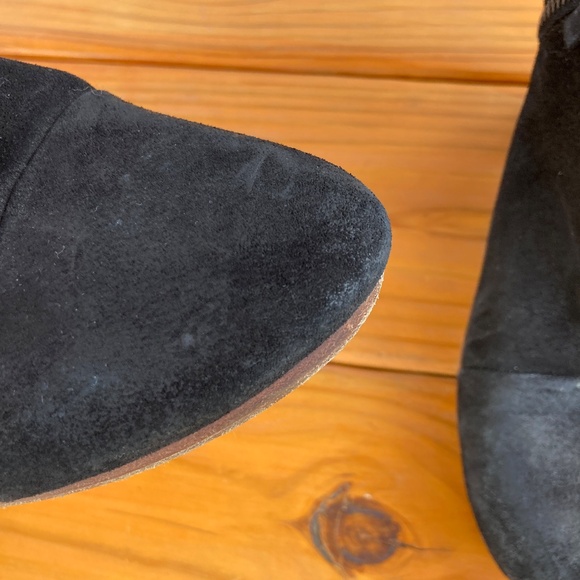 Rag and Bone Black Suede Margot Zippered Heeled Botties Made in Italy Size 39 - Picture 16 of 16